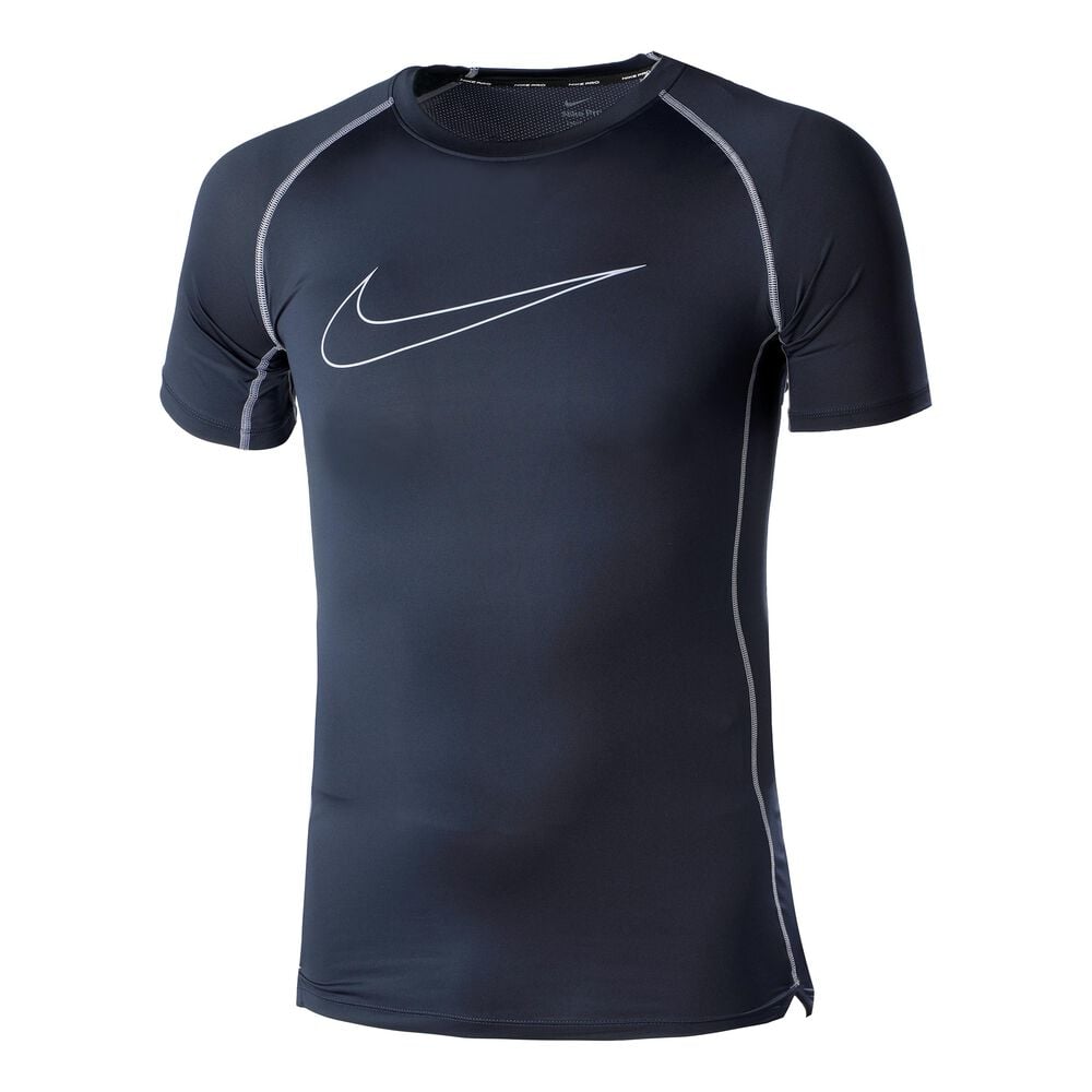 Nike Dri-Fit Pro Tight T-shirt Hommes - Bleu Foncé , Gris
