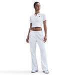 V&ecirc;tements Nike Nike Court Heritage Crop Polo Femmes-Blanc