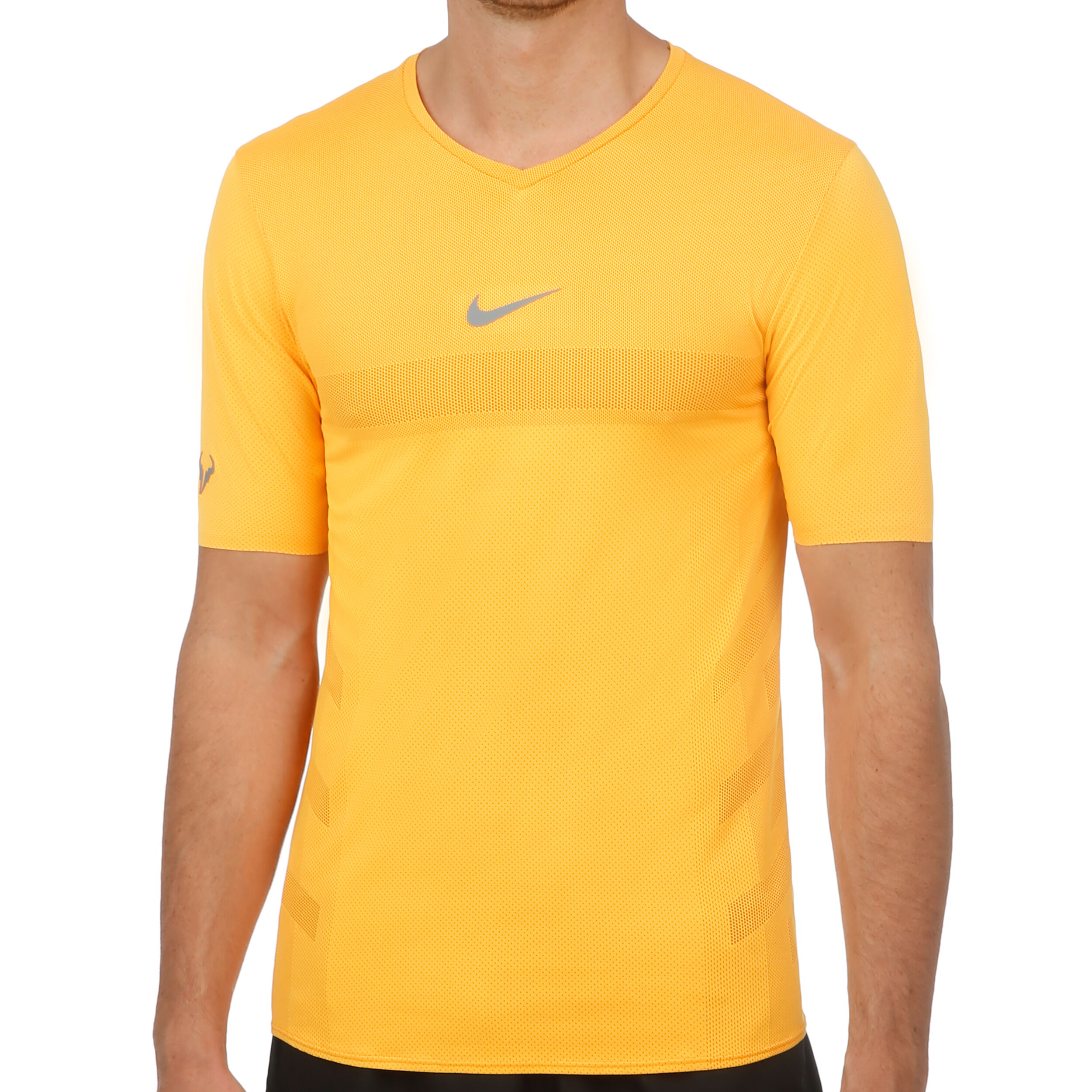 Buy Nike Rafael Nadal Court AeroReact T shirt Hommes Orange Gris Clair online Tennis Point FR
