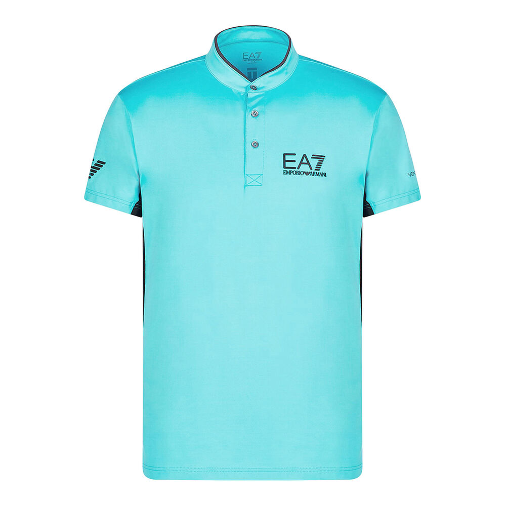 EA7 T-shirt Hommes - Turquoise , Noir