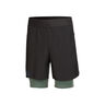 Pro Trail 2in1 Short De Running Hommes-Gris,Vert