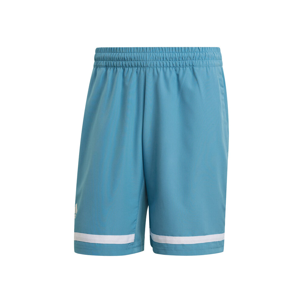 adidas Club Shorts Hommes - Turquoise , Blanc