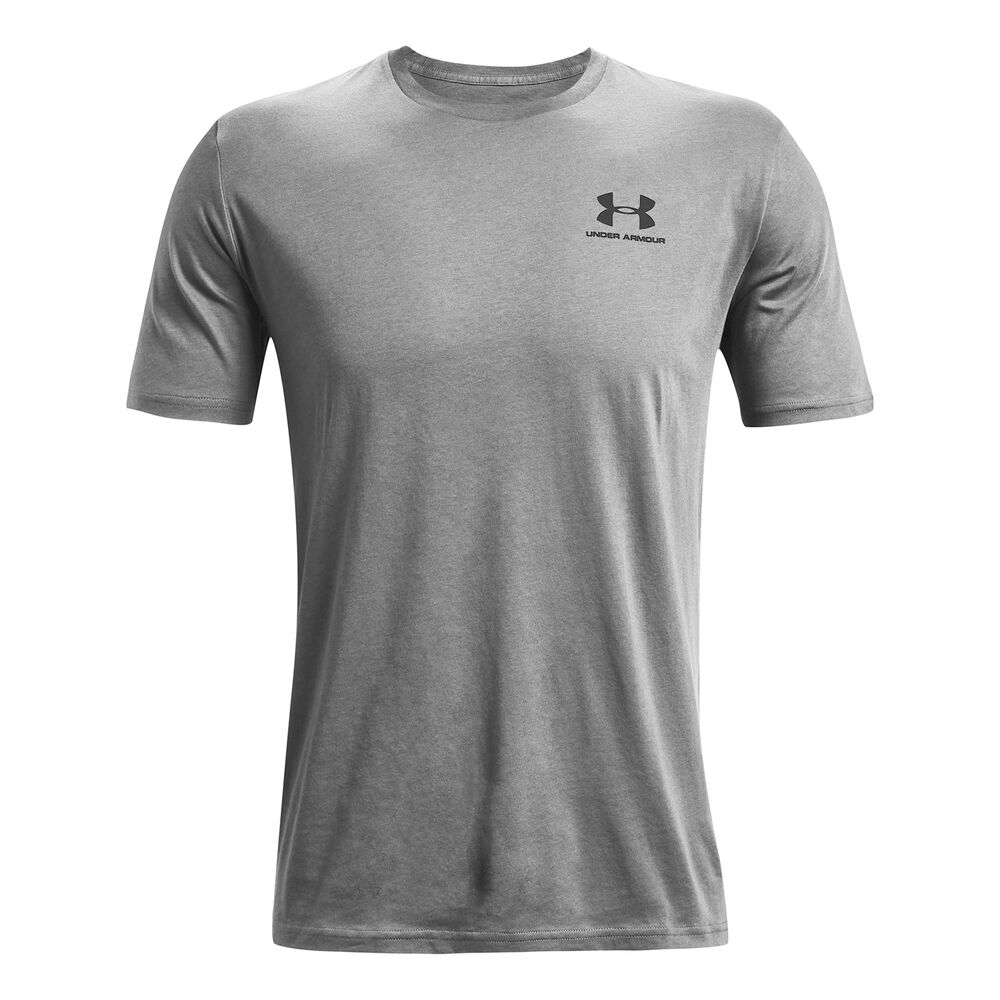 Under+Armour+Sportstyle+Left+Chest+T-shirt+Hommes-Gris,Noir