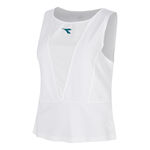 V&ecirc;tements de tennis Diadora Diadora Match D&eacute;bardeur tank top Femmes-blanc