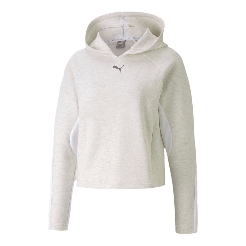 Puma Evostripe Sweat À Capuche Femmes - Crème , Gris