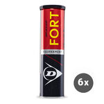 Balles De Tennis Dunlop Fort Tournament 6x 4er