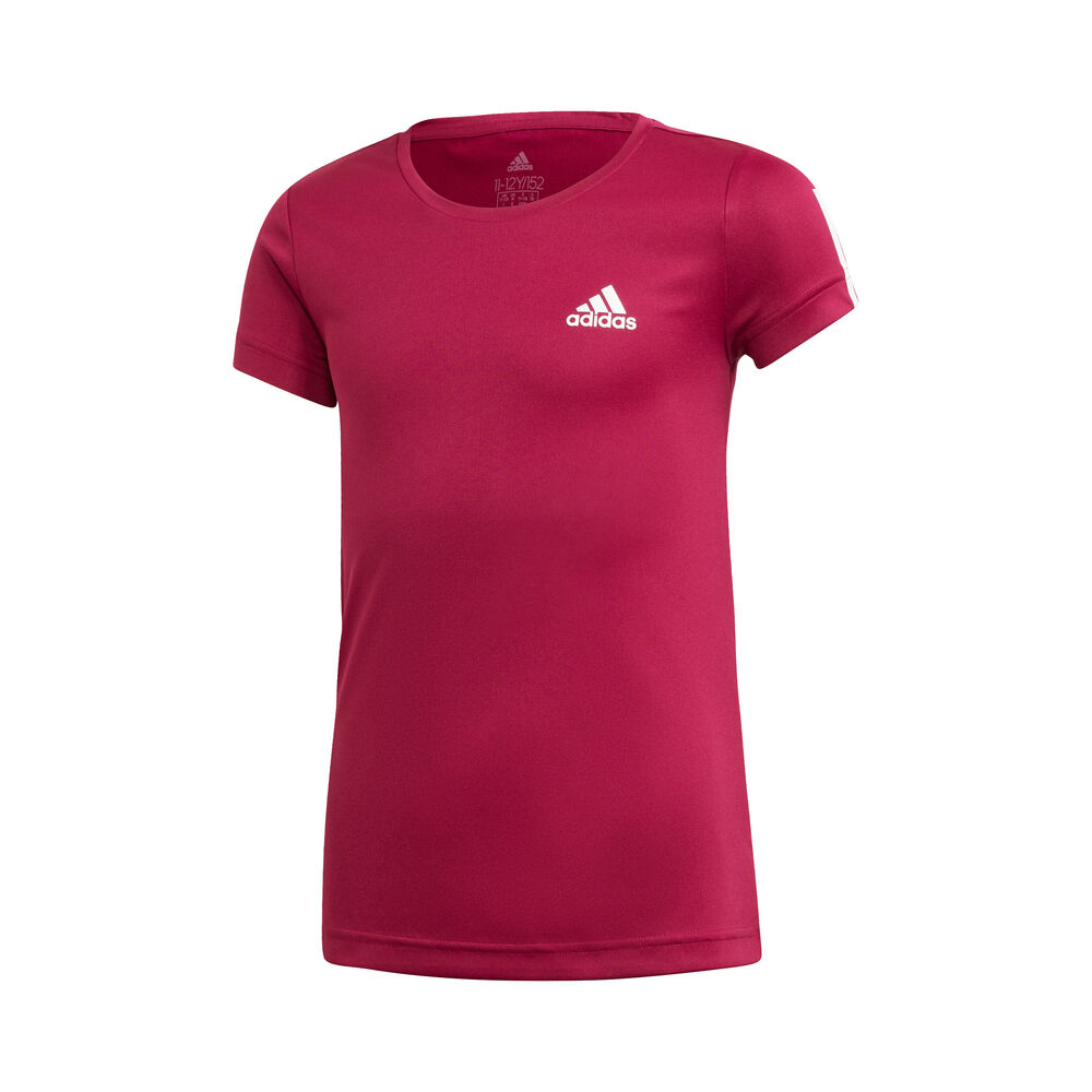 adidas Equipment Training T-shirt Filles - Berry, Blanc