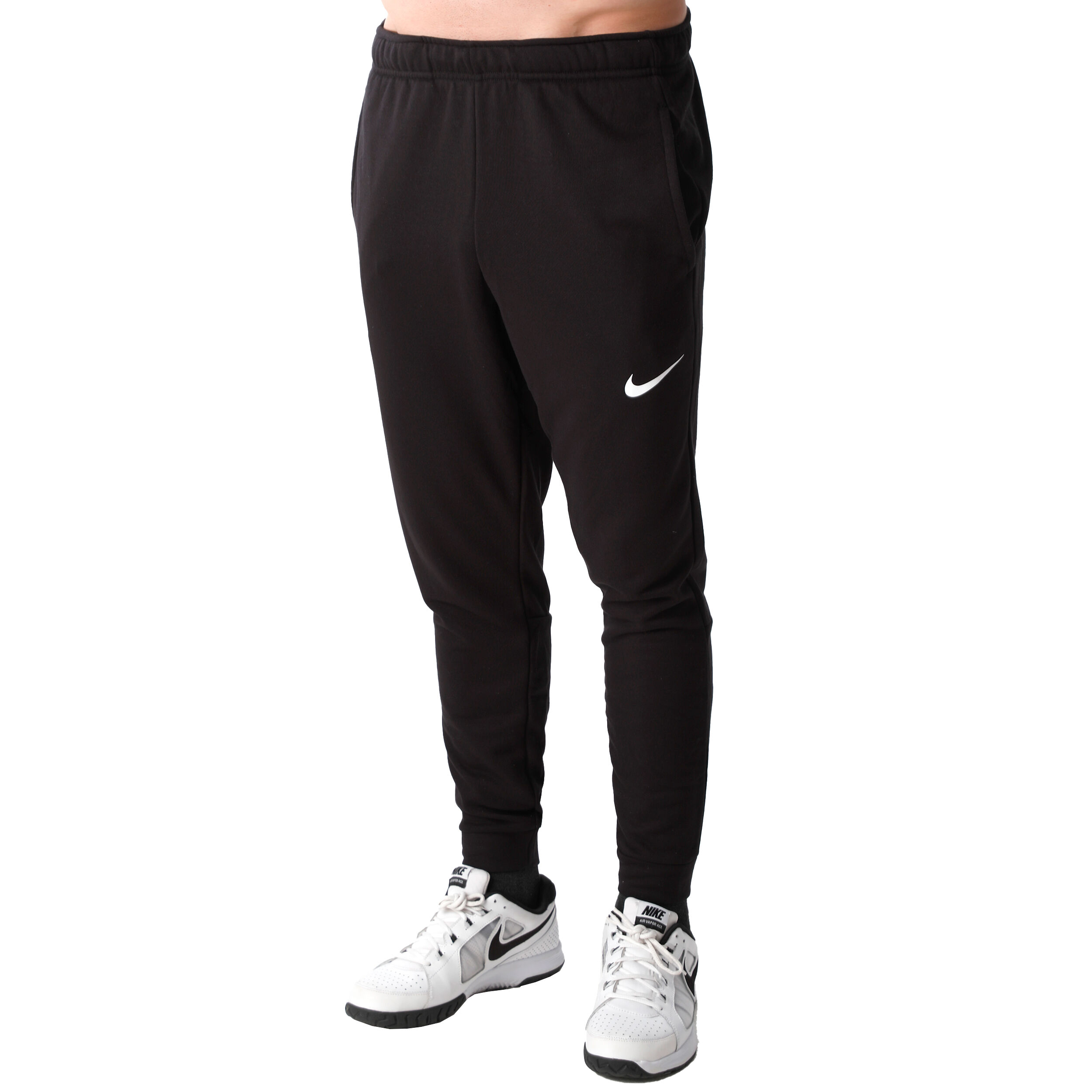 Buy Nike Dri Fit Taper Pantalon Survetement Hommes Noir Blanc online Tennis Point FR