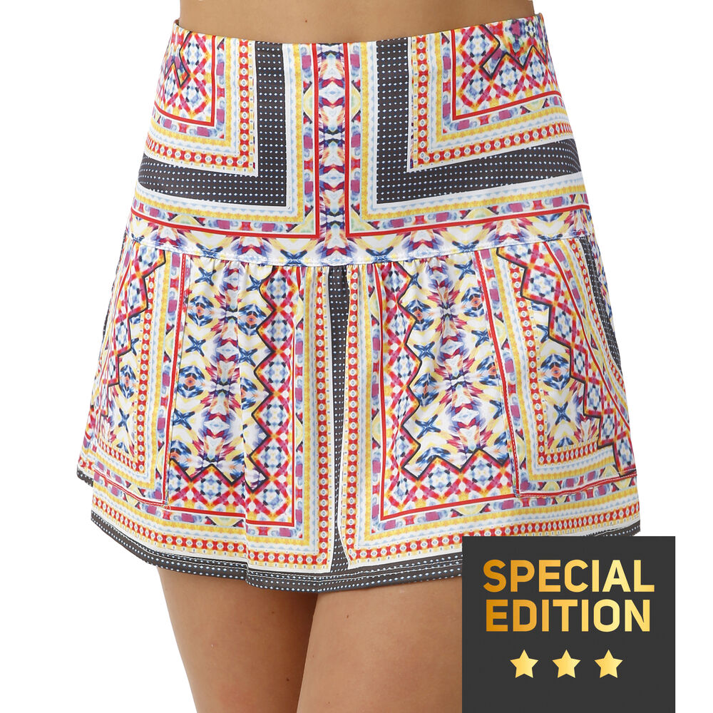 Lucky in Love Long Day Break Pocket Jupe Edition Spéciale Femmes - Jaune , Multicouleur