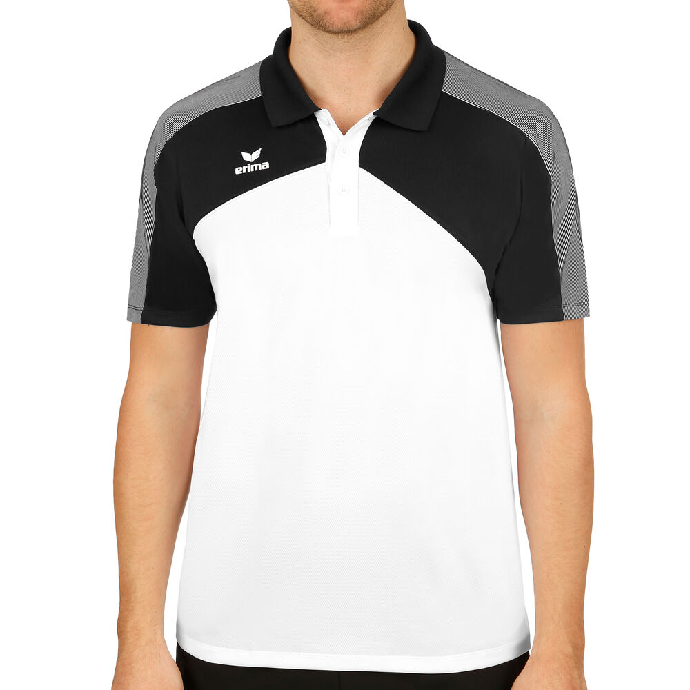 Erima Premium One 2.0 Polo Hommes - Blanc , Noir