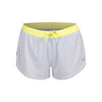 V&ecirc;tements Puma Puma Knit 3in Split Short De Running Femmes-Gris Clair,Jaune