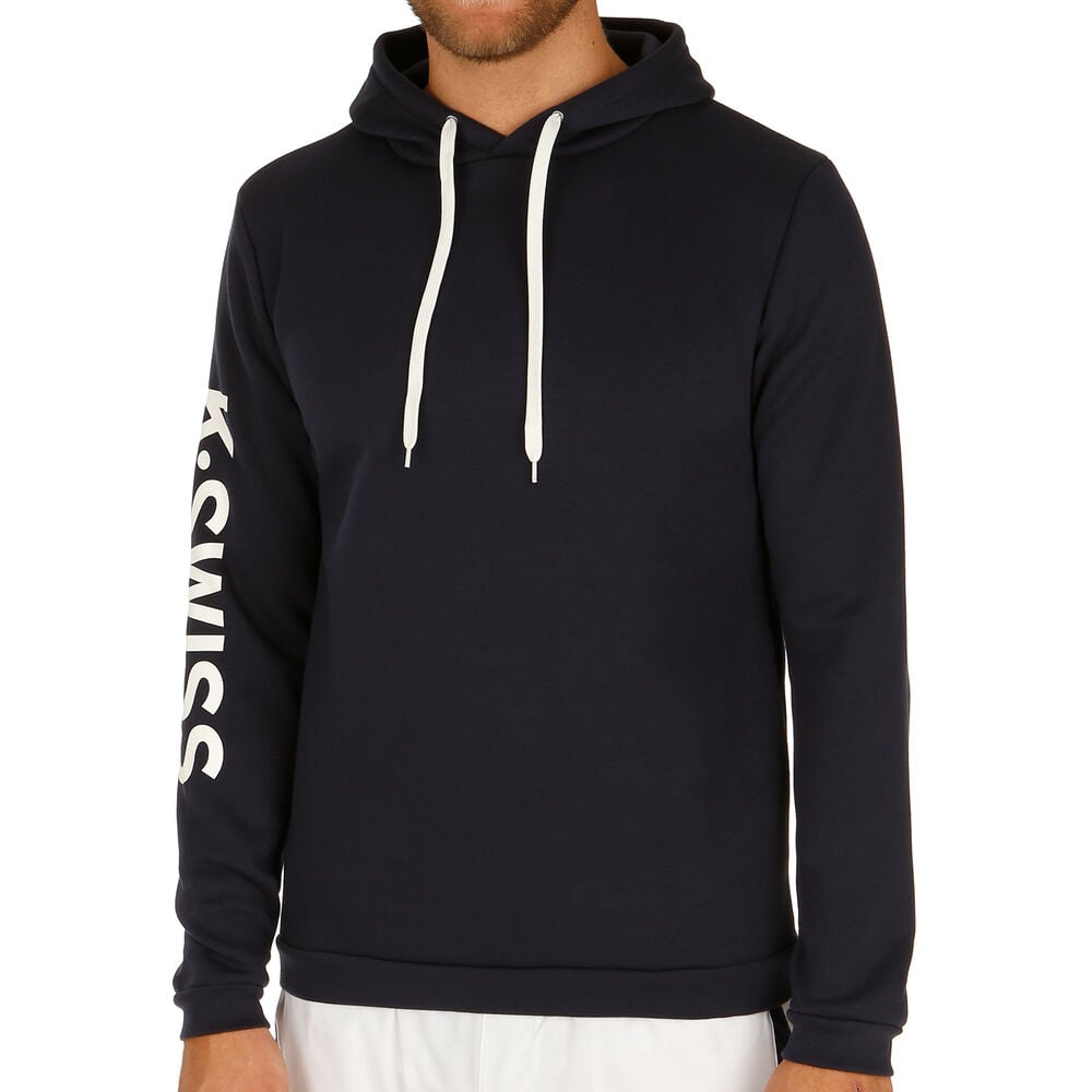 K-Swiss Promo Hoody Men Sweat à Capuche Hommes - Bleu Foncé , Blanc