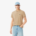 V&ecirc;tements Lacoste Lacoste Ribbed Collar Polo Polo Hommes - beige