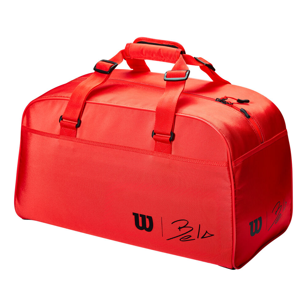 Wilson Bela Small Duffle Sac De Sport Padel - Noir , Rouge Clair