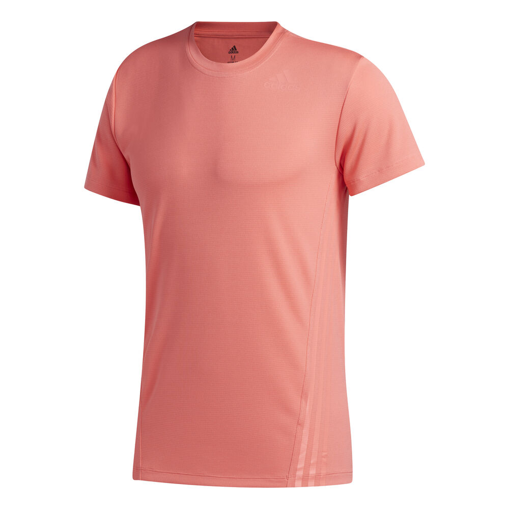 adidas Aero 3-Stripes T-shirt Hommes - Corail , Abricot