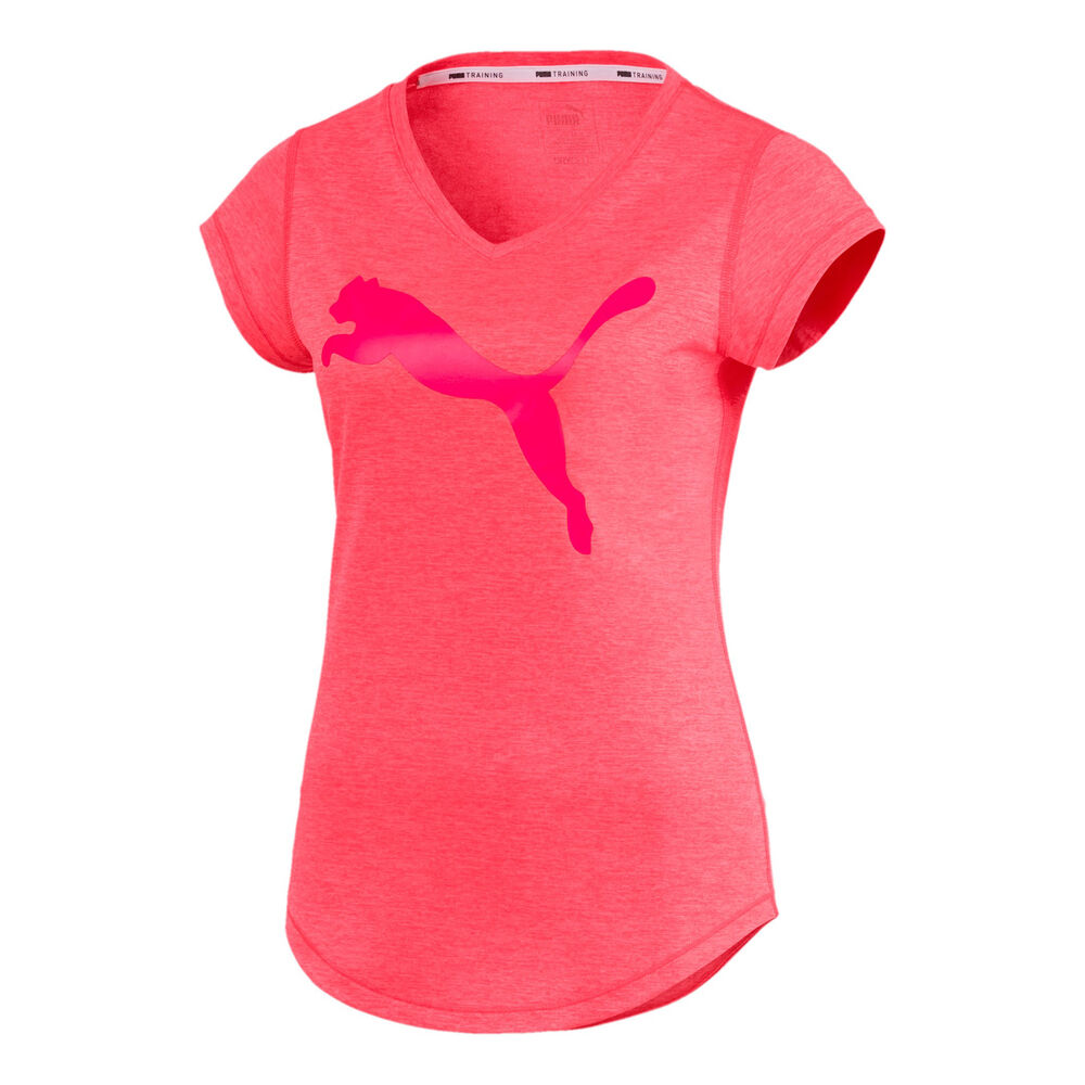 Puma Heather Cat T-shirt Femmes - Corail , Pink
