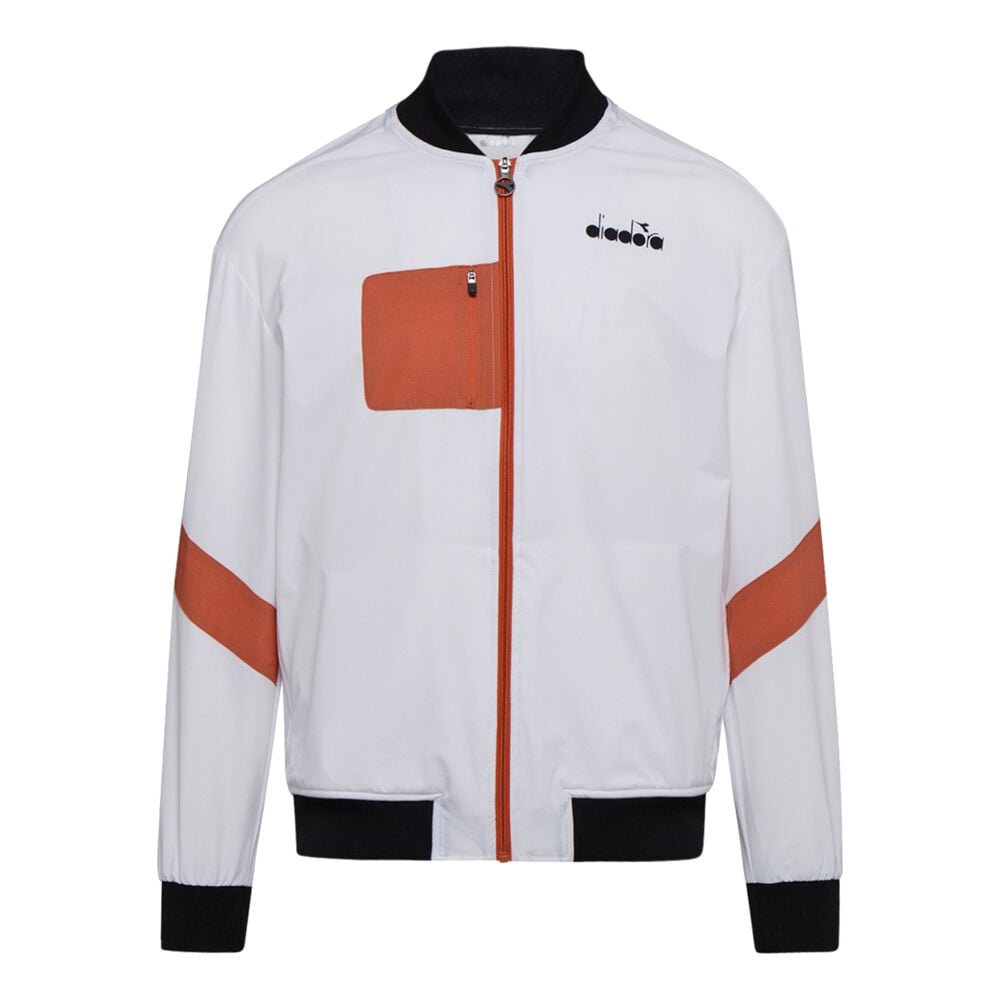 Diadora Challenge Veste De Survêtement Hommes - Blanc , Corail