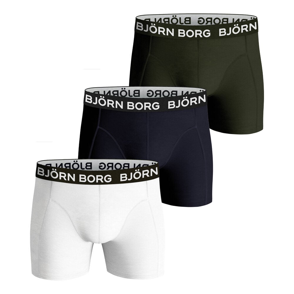 Björn Borg Solids Sammy Caleçon Hommes - Blanc , Multicouleur