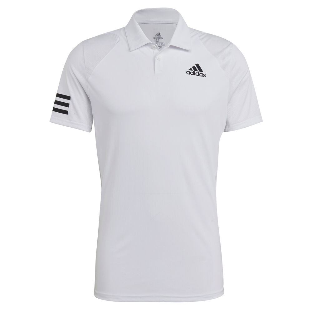 adidas Club 3-Stripes Polo Hommes - Blanc , Noir
