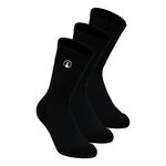 V&ecirc;tements Quiet Please Quiet Please Performance Long Chaussettes De Tennis Pack De 3-Noir