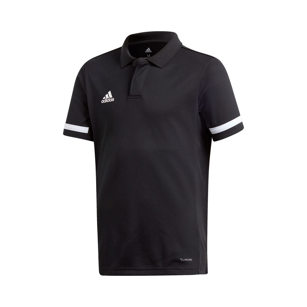 adidas Team Polo Garçons - Noir , Blanc