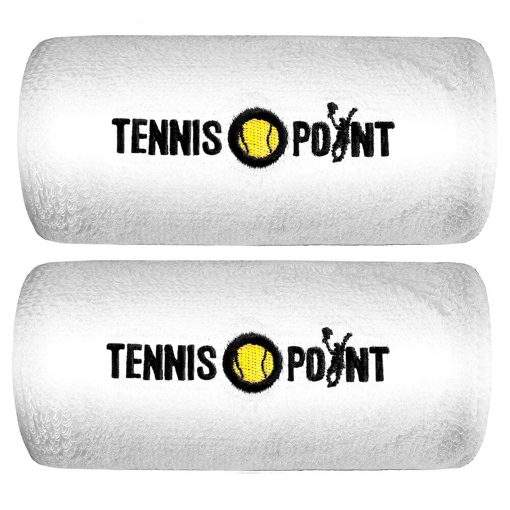Tennis-Point Funktions Big Logo Pack Poignet Pack De 2 Unités - Blanc , Noir