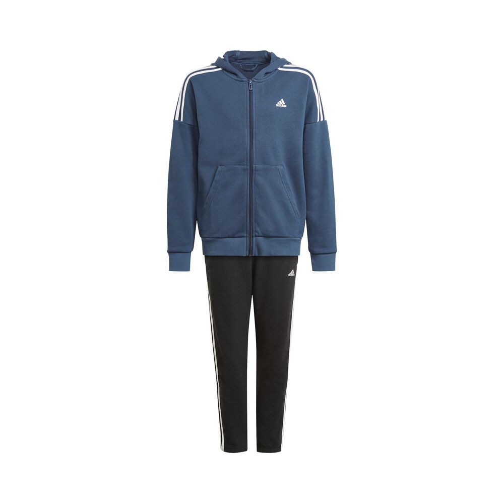 adidas Cotton Survêtement Garçons - Bleu Foncé , Noir