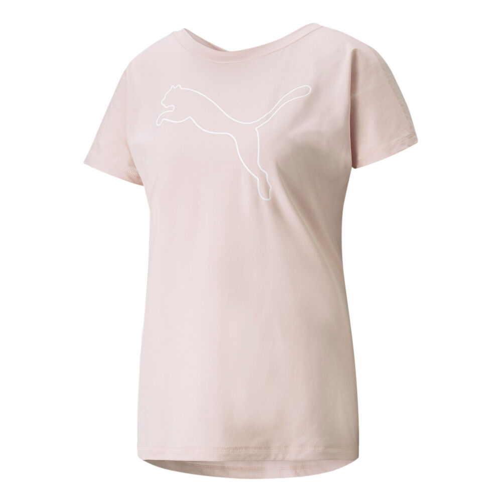Puma Favorite Jersey Cat T-shirt Femmes - Rosé, Blanc