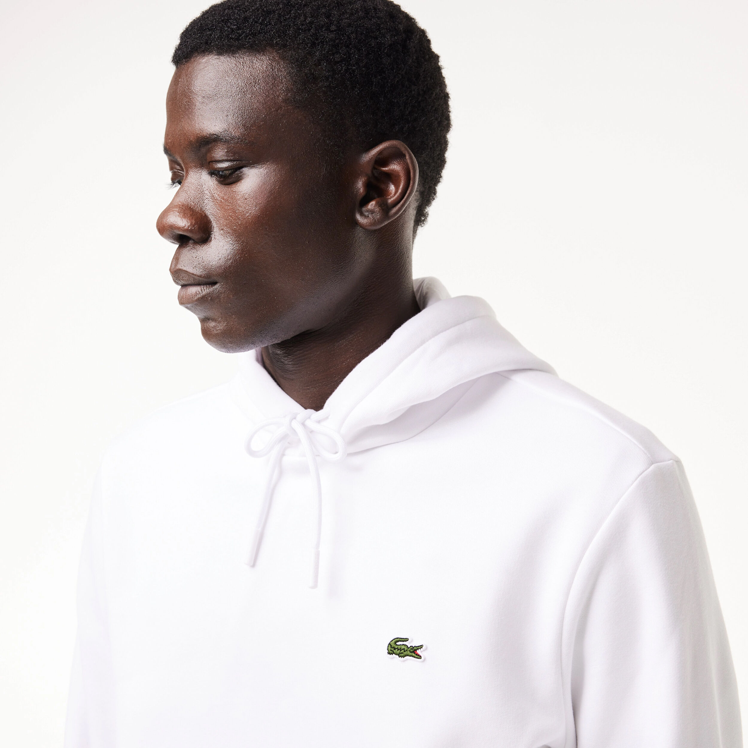 Sweat A Capuche Hommes Blanc