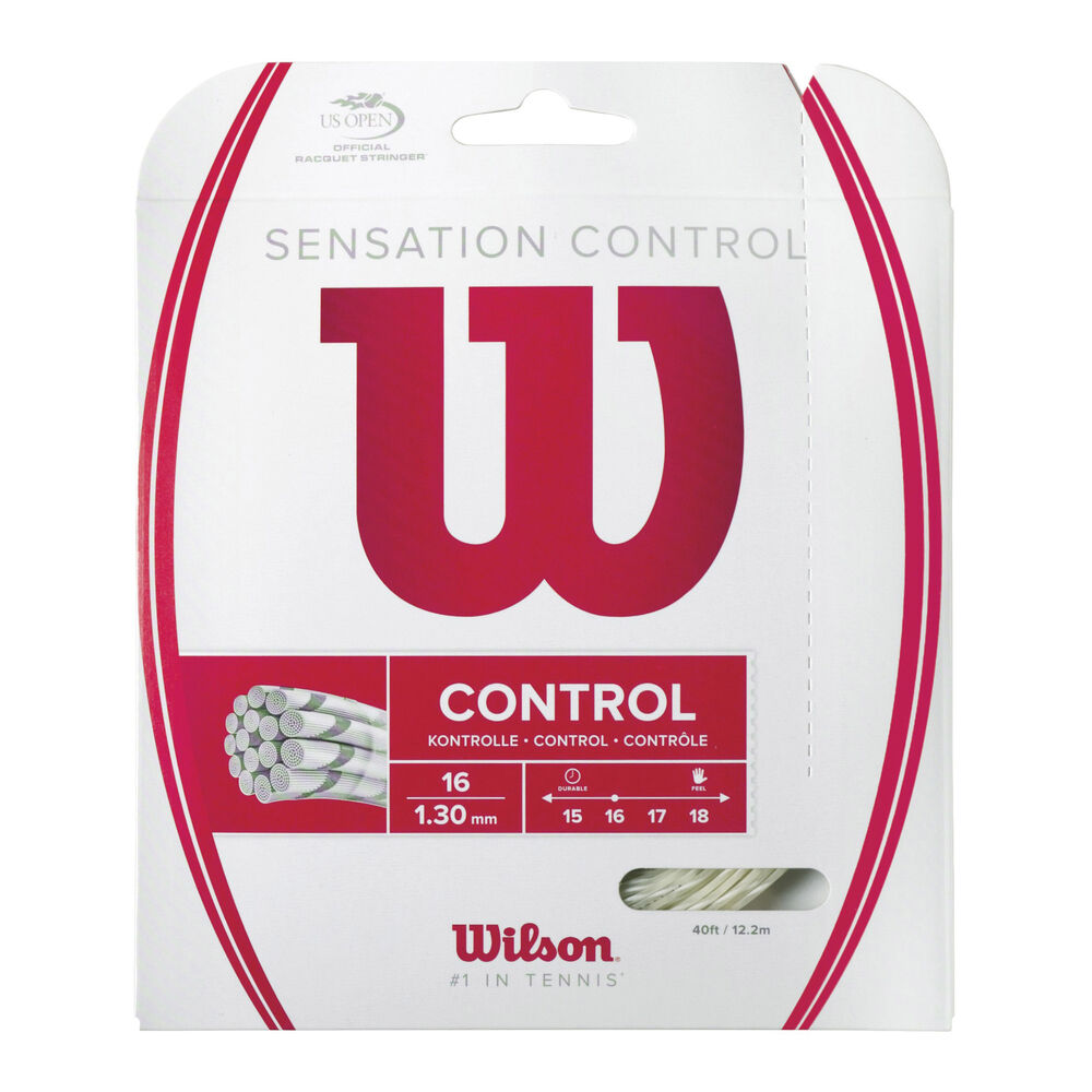 Wilson Sensation Control Cordage En Garniture 12,2m - Écru