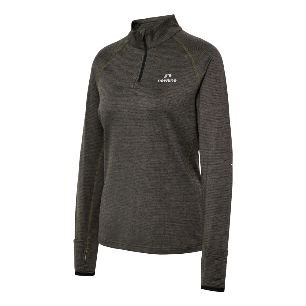 Newline Pace Half-Zip Top De Course Femmes - Gris