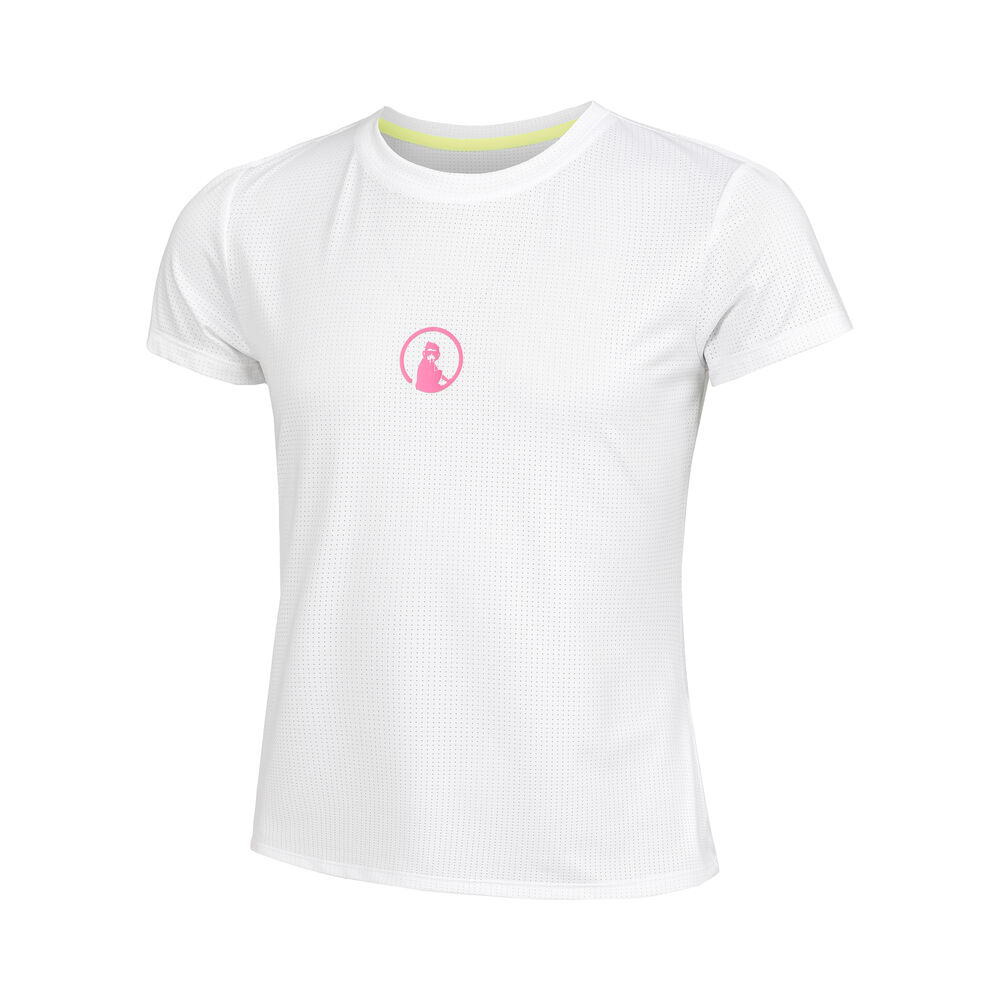 Quiet Please Retriever T-shirt Filles - Blanc , Pink