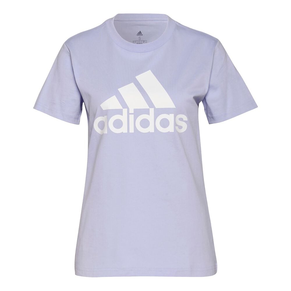 adidas Big Logo T-shirt Femmes - Lilas , Blanc