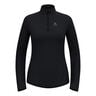 Zeroweight Warm Mid Layer 1/2 Zip Maillot De Course Femmes-Noir