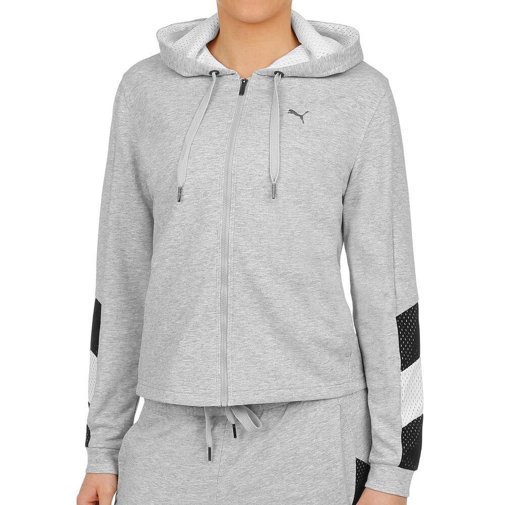 Puma A.C.E. Gilet En Coton Femmes - Gris Clair , Blanc