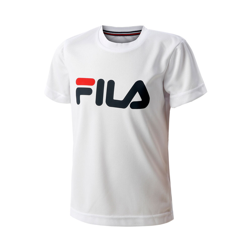 Fila Logo Garçons - Blanc , Bleu