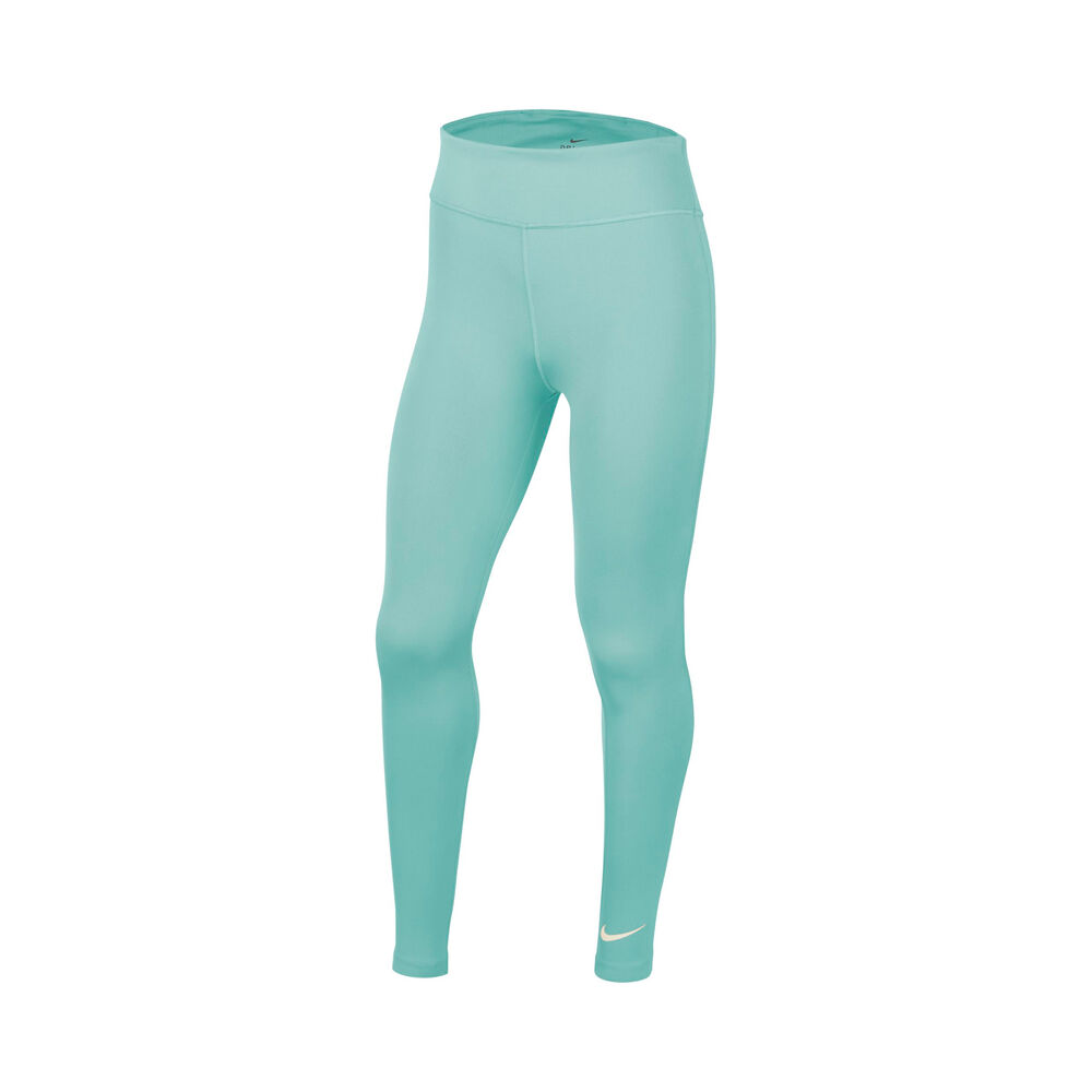 Nike One Collant Tight Filles - Turquoise , Blanc