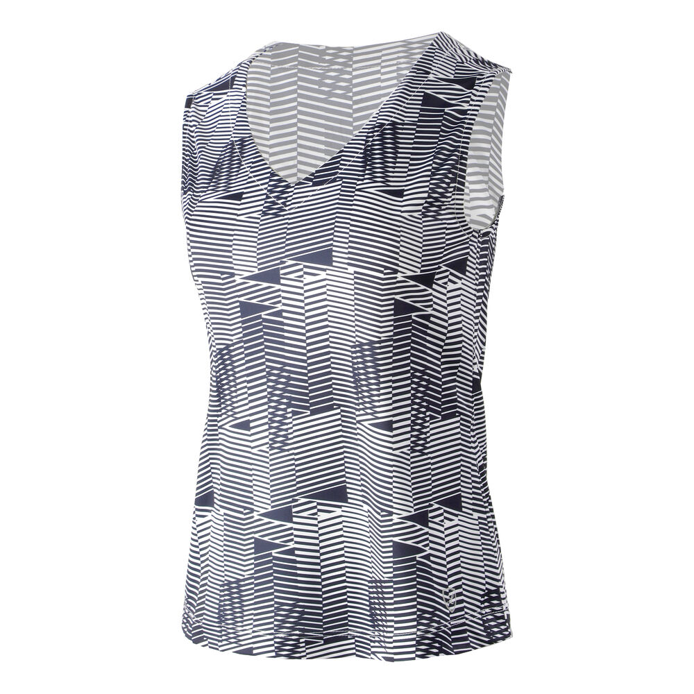 Limited Sports Geometric Débardeur Tank Top Femmes - Bleu Foncé , Blanc