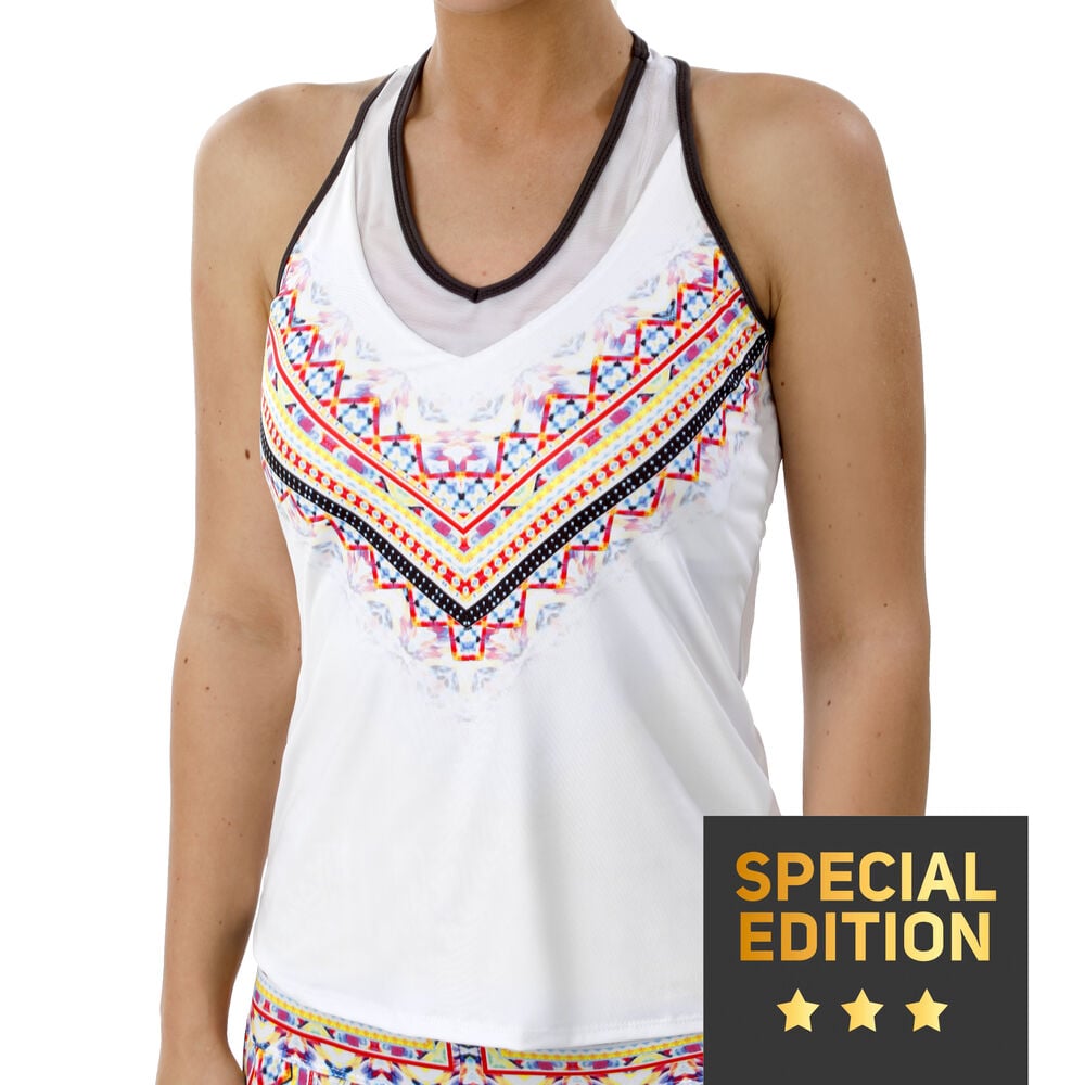 Lucky in Love Day Break Débardeur Tank Top Edition Spéciale Femmes - Blanc , Multicouleur