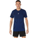 Vêtements ASICS ASICS Road Seamless Maillot de course Hommes-bleu