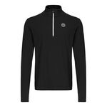 Vêtements BIDI BADU BIDI BADU Zac Tech Half Zip Haut manches longues Hommes - noir, blanc