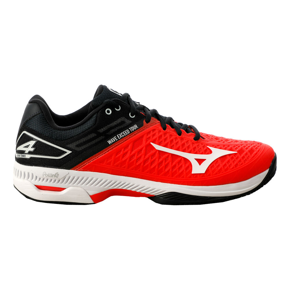 Mizuno Wave Exceed Tour 4 CC Chaussure Terre Battue Hommes - Rouge , Noir