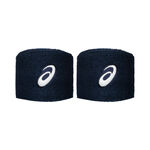 V&ecirc;tements de tennis ASICS ASICS Wrist Band Pair Poignet - Pack de 2 unit&eacute;s Unisex-bleu fonc&eacute;