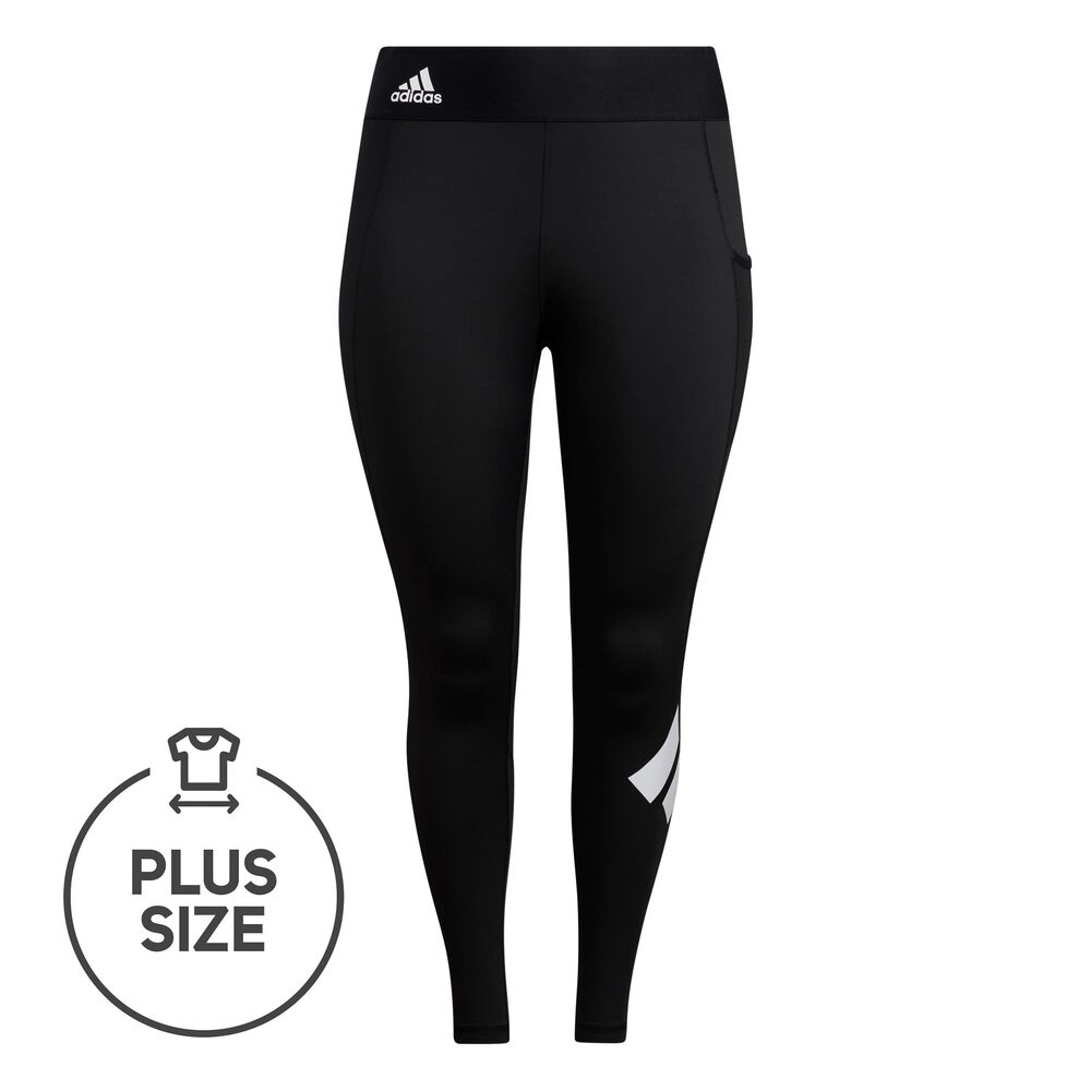 adidas 3BAR Plus Size Collant Tight Femmes - Noir , Blanc