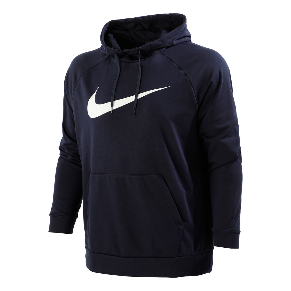 Nike Dri-Fit Sweat à Capuche Hommes - Bleu Foncé , Blanc