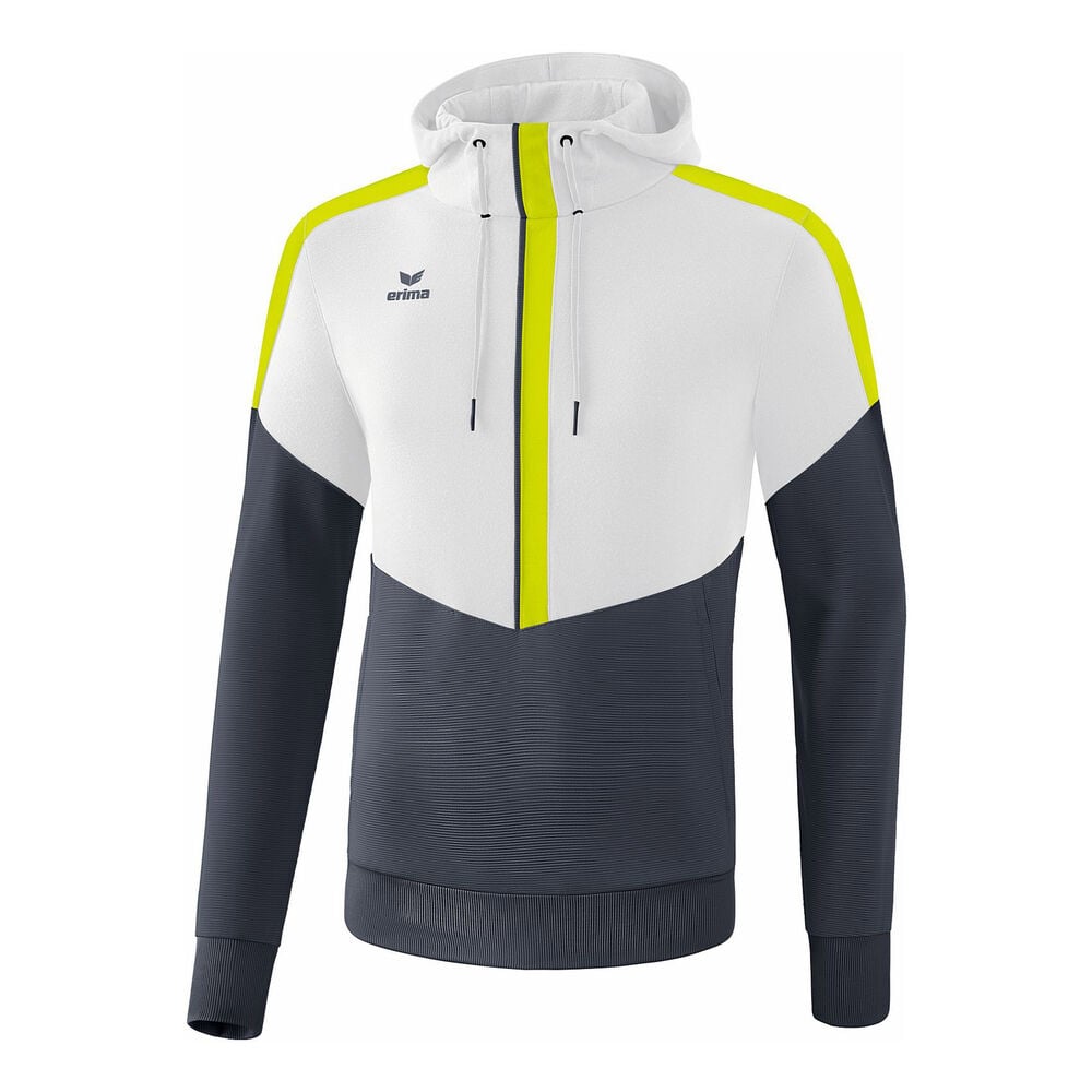 Erima Squad Hoody Sweat à Capuche Hommes - Blanc , Gris Foncé