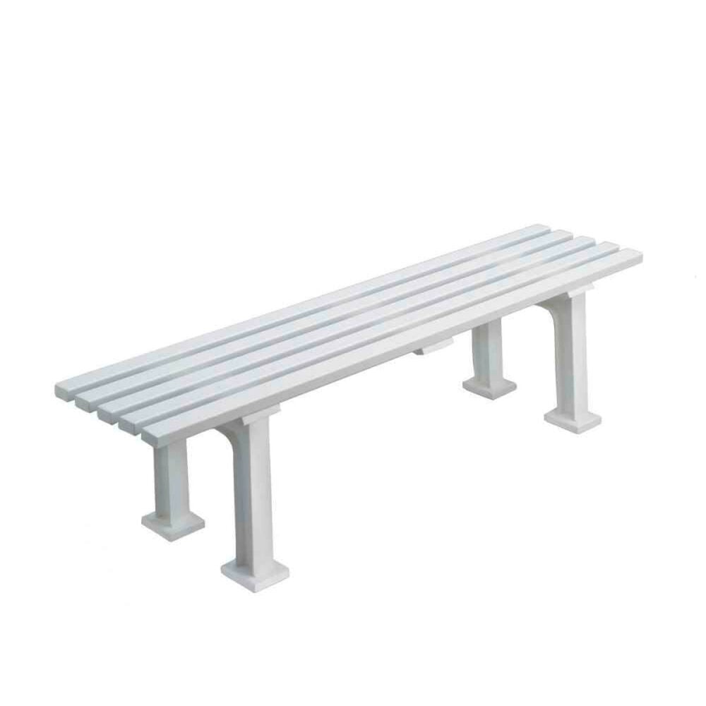 Tegra Banc 1,5m Sans Dossier - Blanc