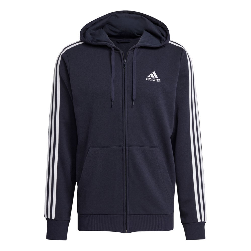 adidas 3-Stripes FT Gilet En Coton Hommes - Bleu Foncé , Blanc