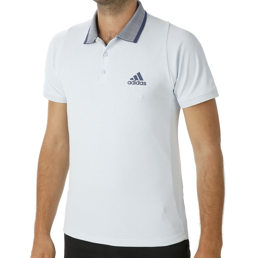 adidas Freelift Polo Hommes - Gris Clair , Bleu