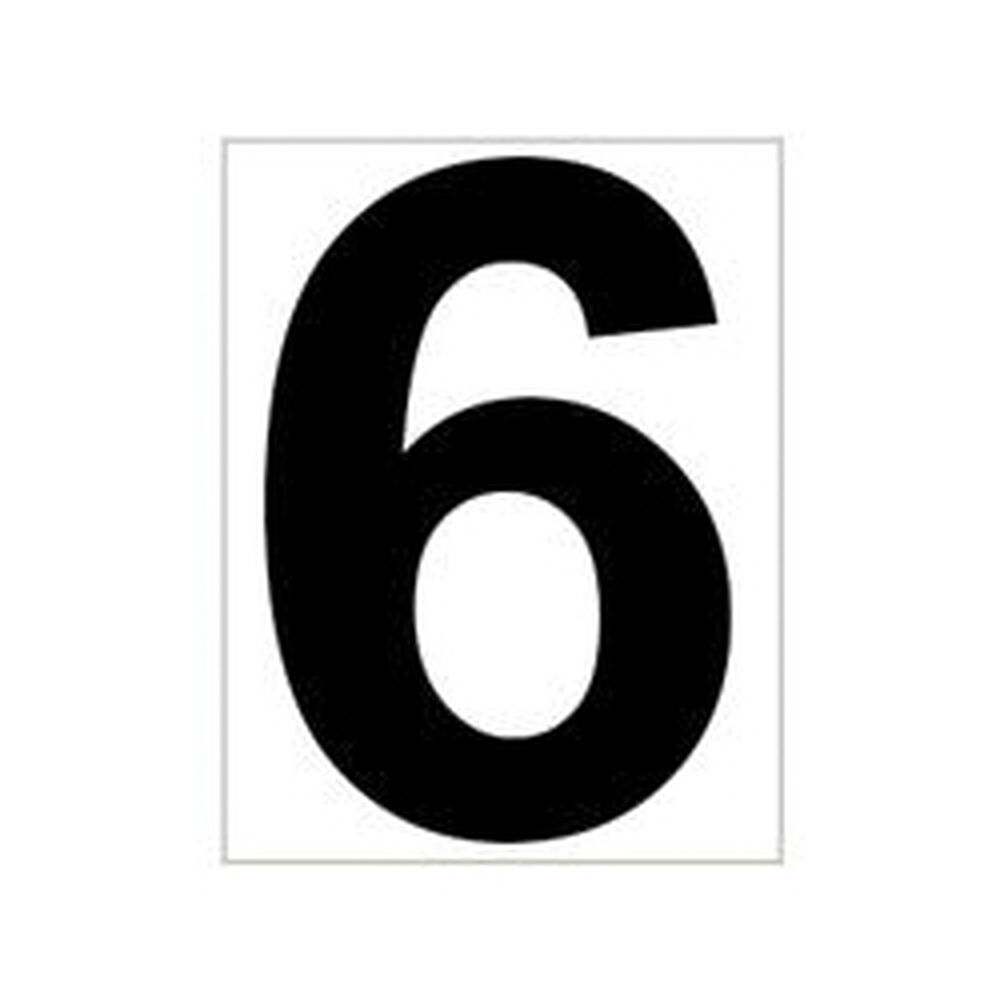 Tegra Platzziffer 6 Schild - Blanc , Noir